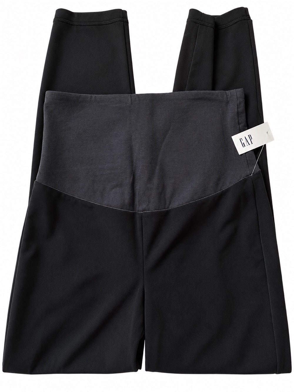 GAP Black Velvet Maternity Leggings